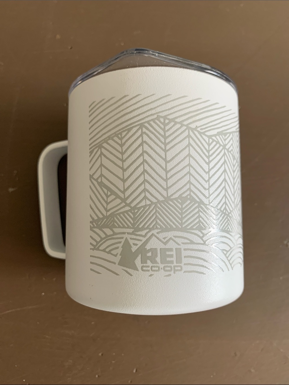 Rare REI Coop Klean Kanteen 12oz Travel Mug with Geometric Print